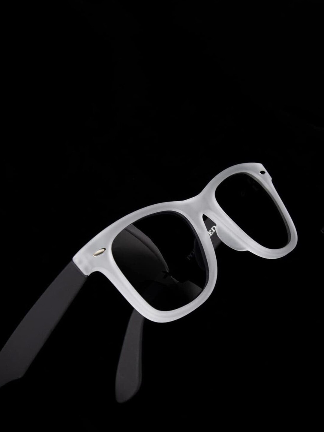 NIVICK Unisex Square Sunglasses with Polarised and UV Protected NIVICK- WHITE Sunglasses