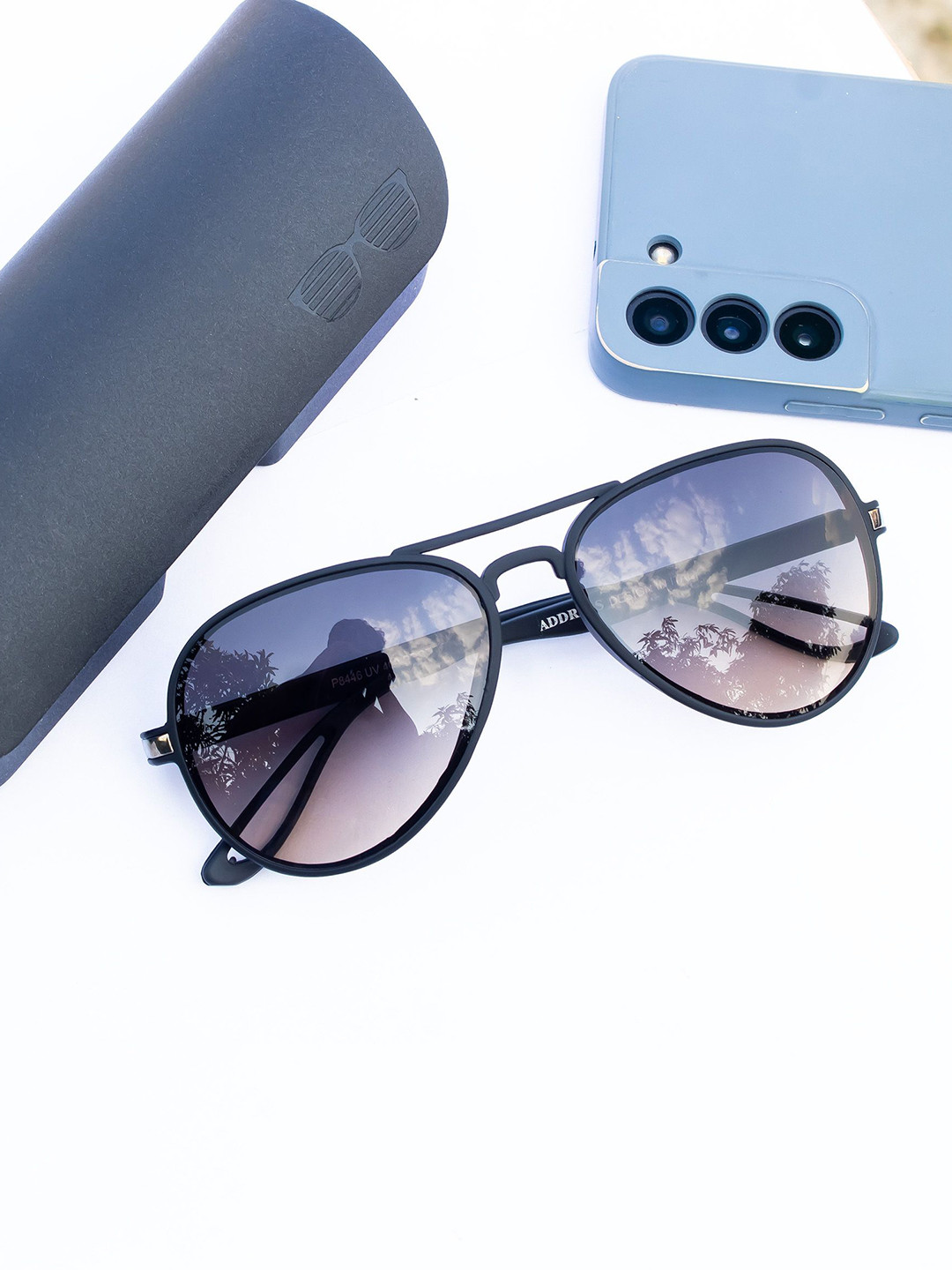 Jiebo Men Aviator Sunglasses with UV Protected Lens RB/ADDC-112-