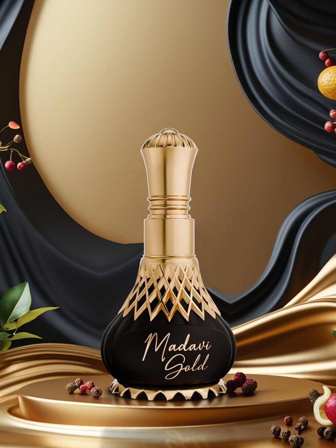 Al-Nuaim Mystique Series Madavi Gold Long Lasting Attar - 9.9ml