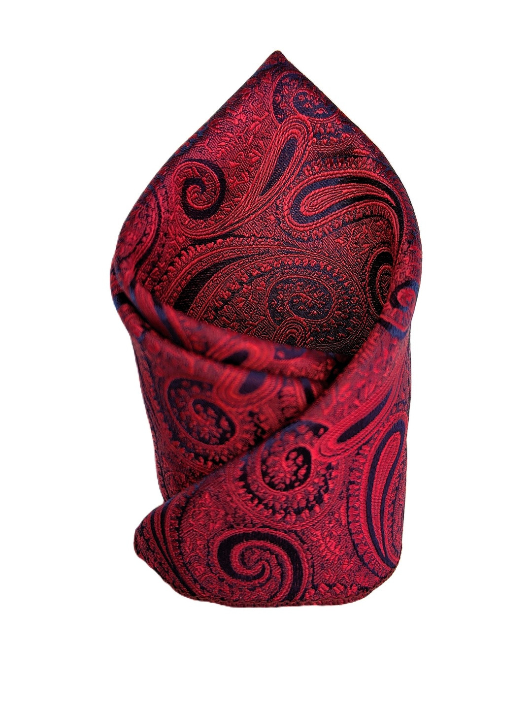 VOICI Men Paisley Design Satin Pocket Square