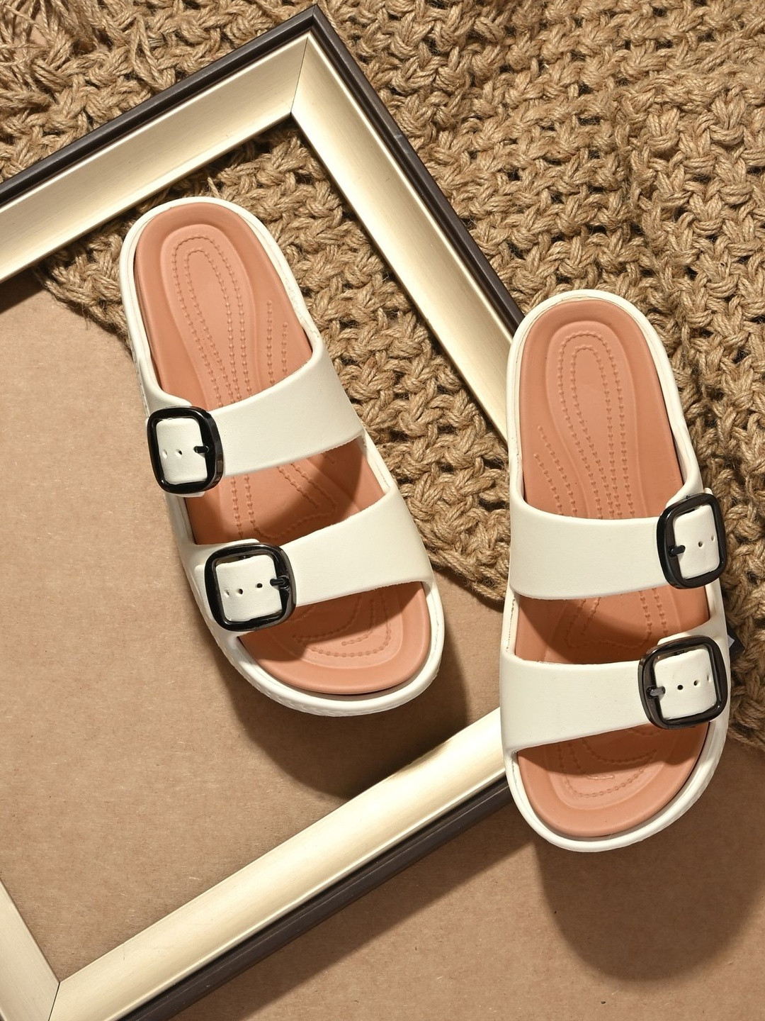 Roadster Women Double Band Slip-On Sandals