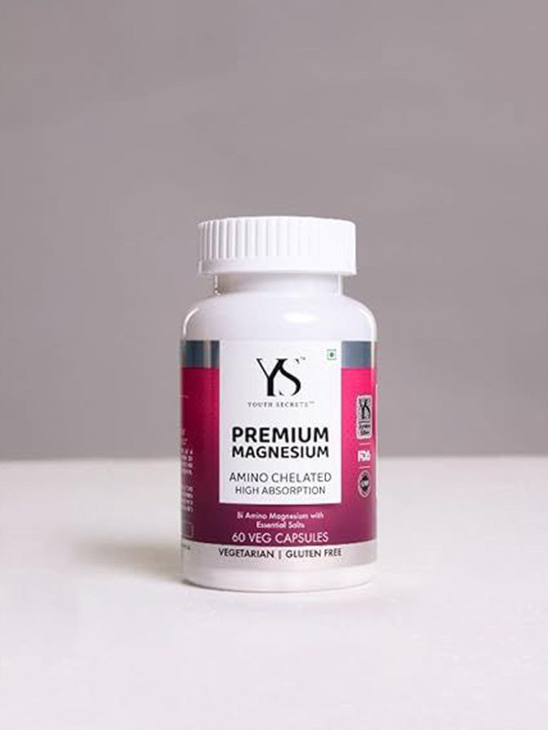 YOUTH SECRETS Premium Magnesium Capsules - 60 Capsules