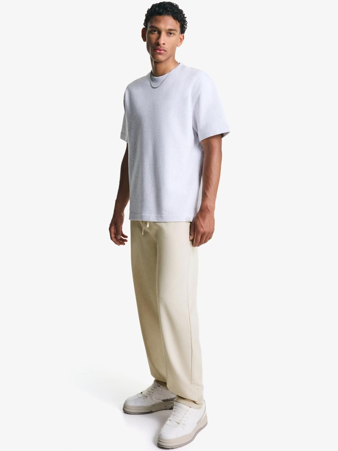 Bershka Straight Fit Tailored Sweatpants