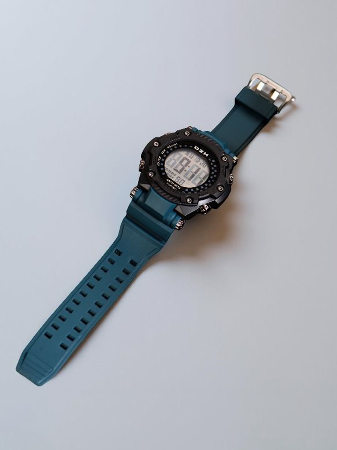 DZH Sports Watches Men Tang Straps Digital Multi Function Watch DZH 6870-Blue1