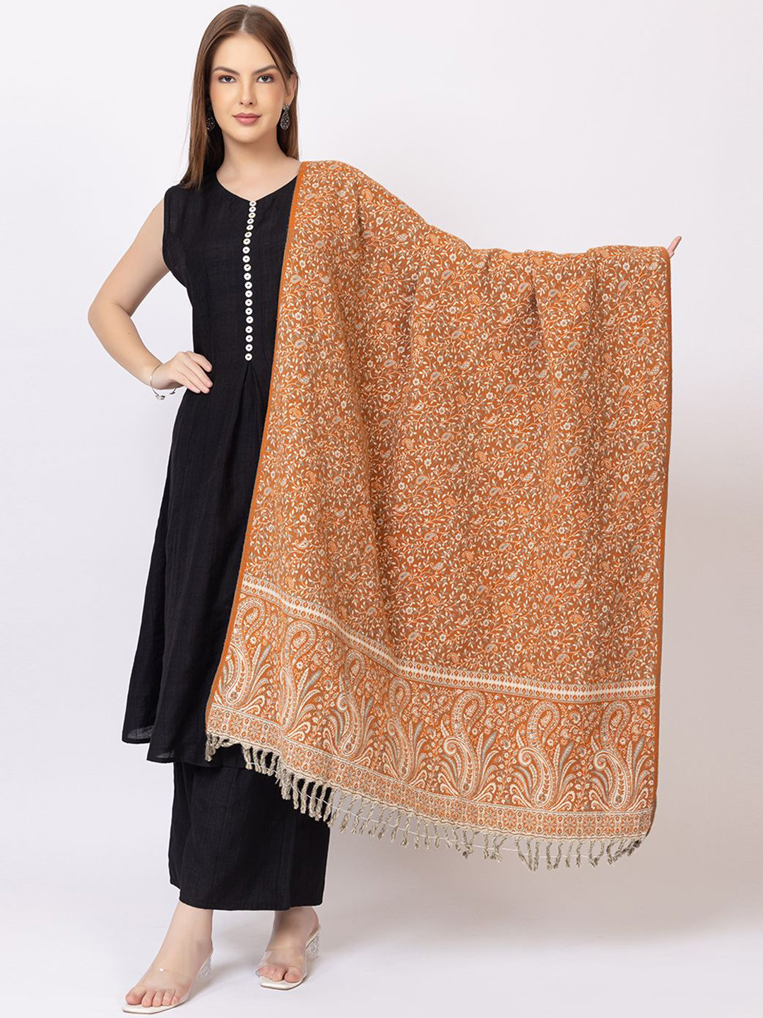 PYRO SPIRIT Paisley Woven Design Shawl