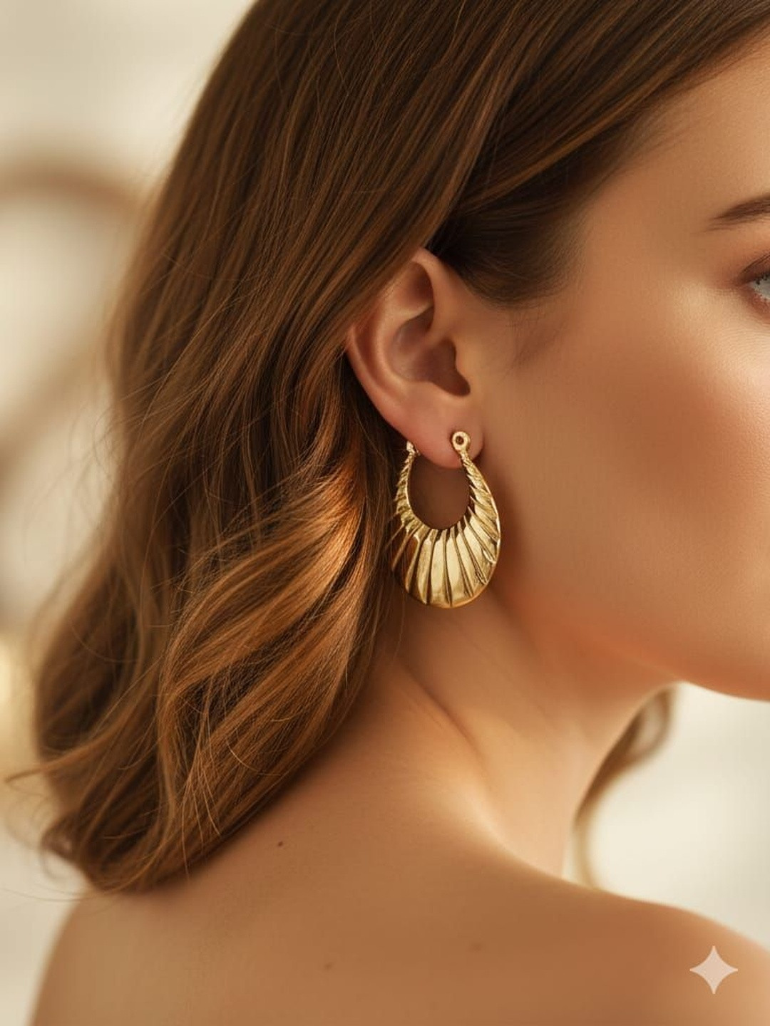 Chic Laddies Women Handcrafted Hoop Earrings