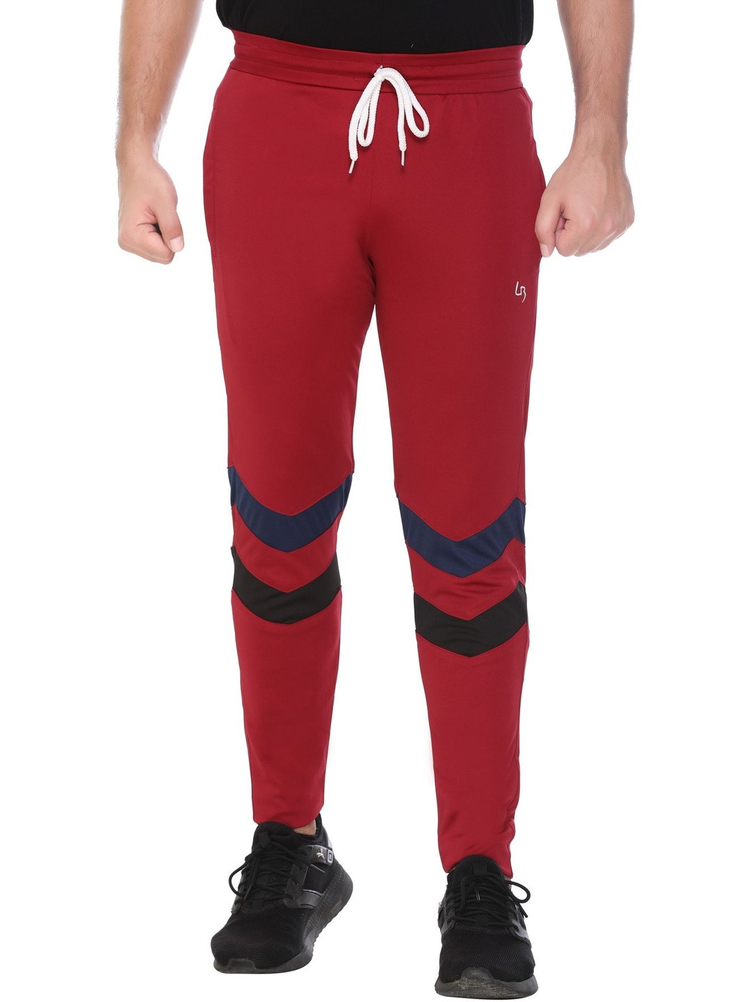 LEE BONEE Men Maroon Polyester Training or Gym Track Pants