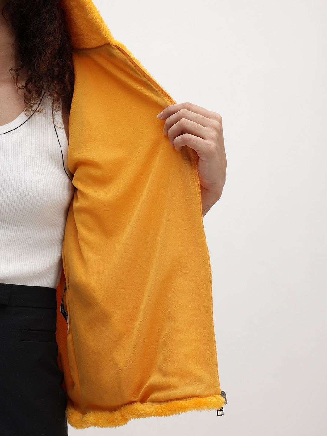 Roadster Women Yellow Wool Sporty Jacket