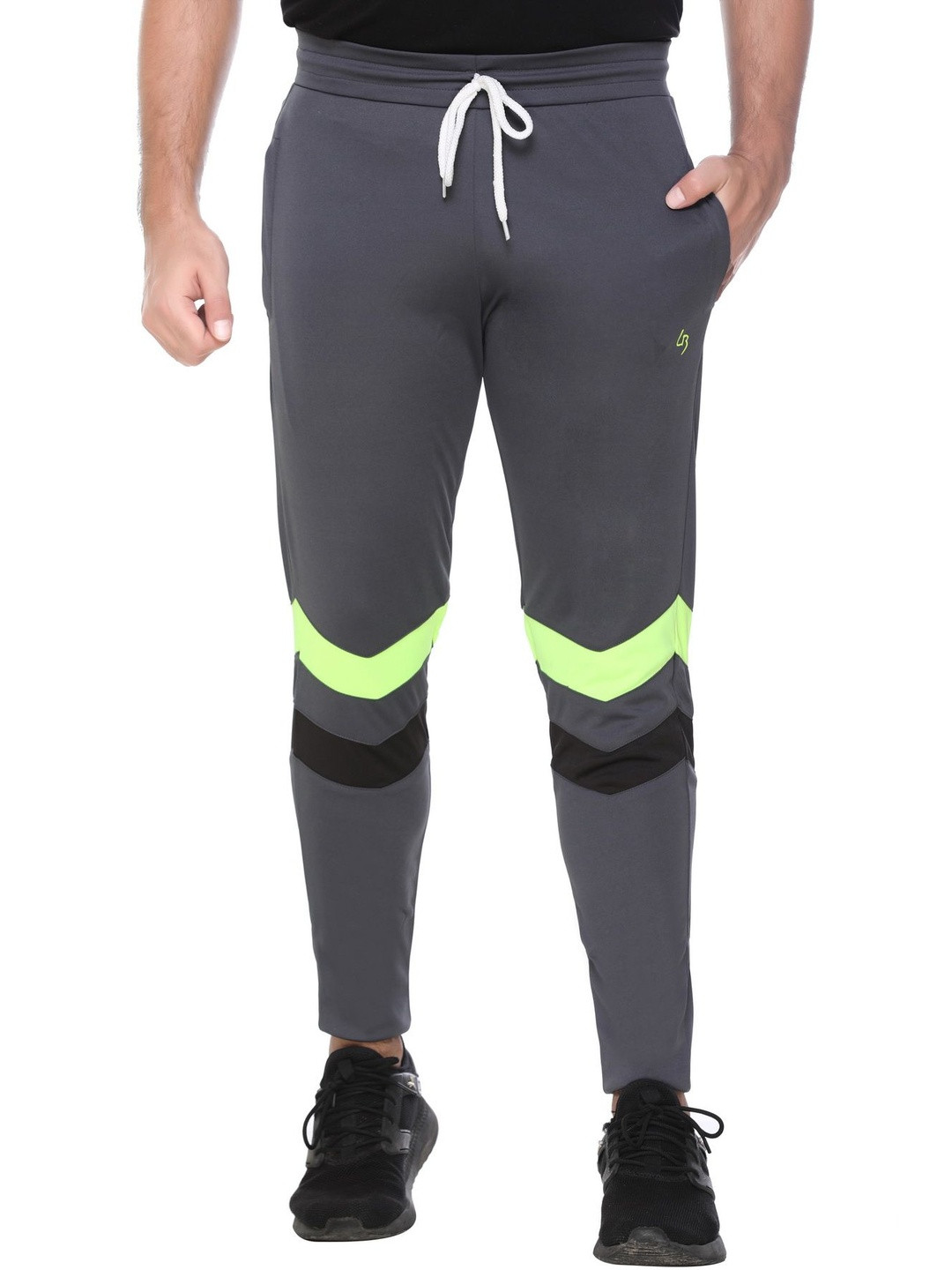 LEE BONEE Men Grey Polyester Training or Gym Track Pants