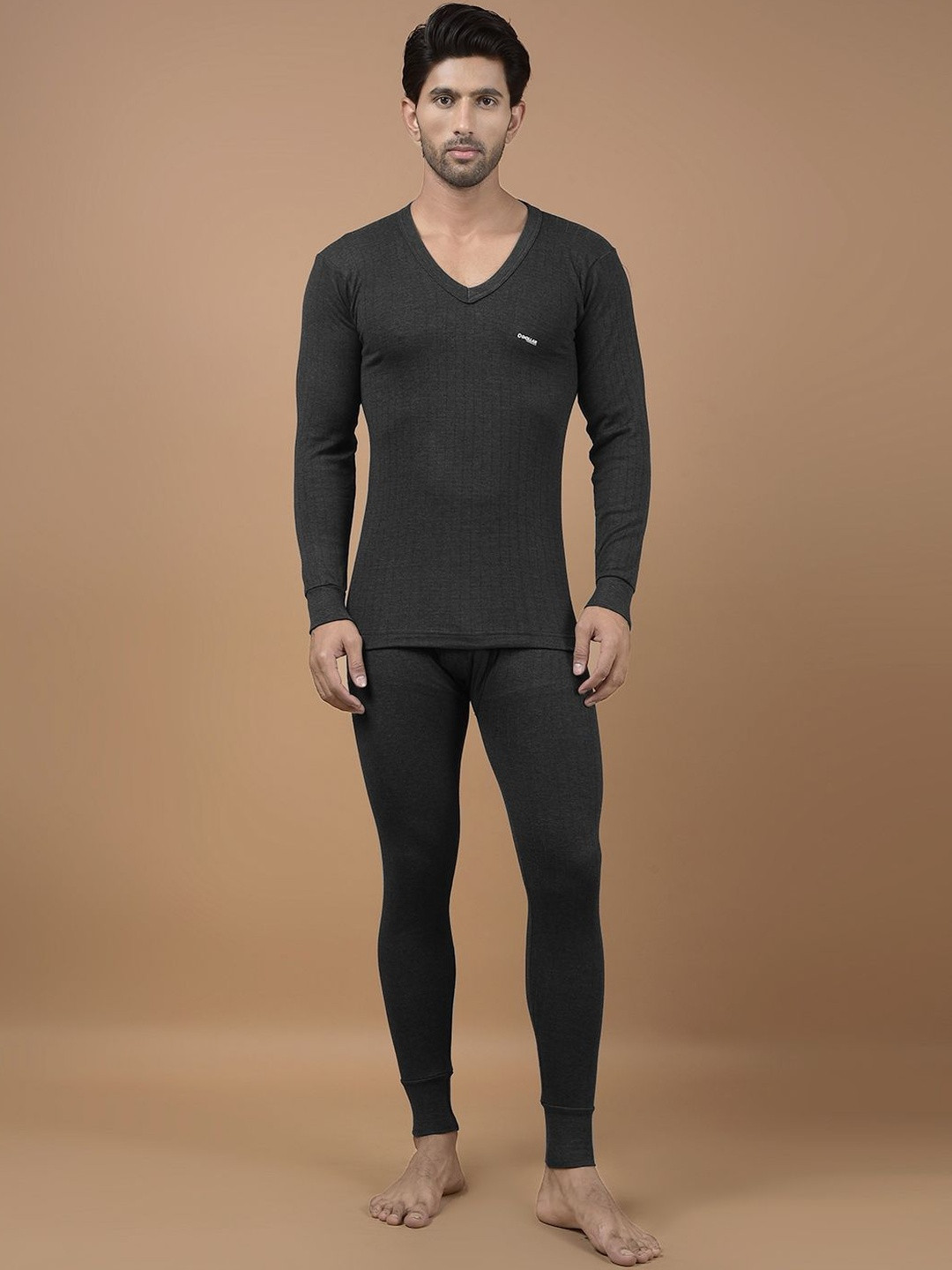 Dollar Men V-Neck Wintercare Thermal Top & Bottom Set