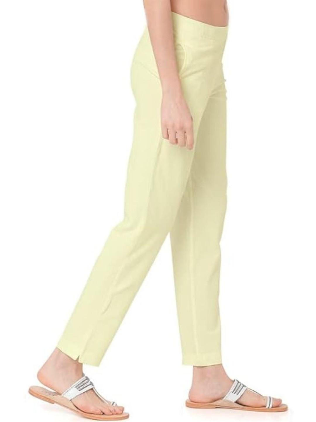 Cdeck Women Cream Cotton Outdoor Track Pants