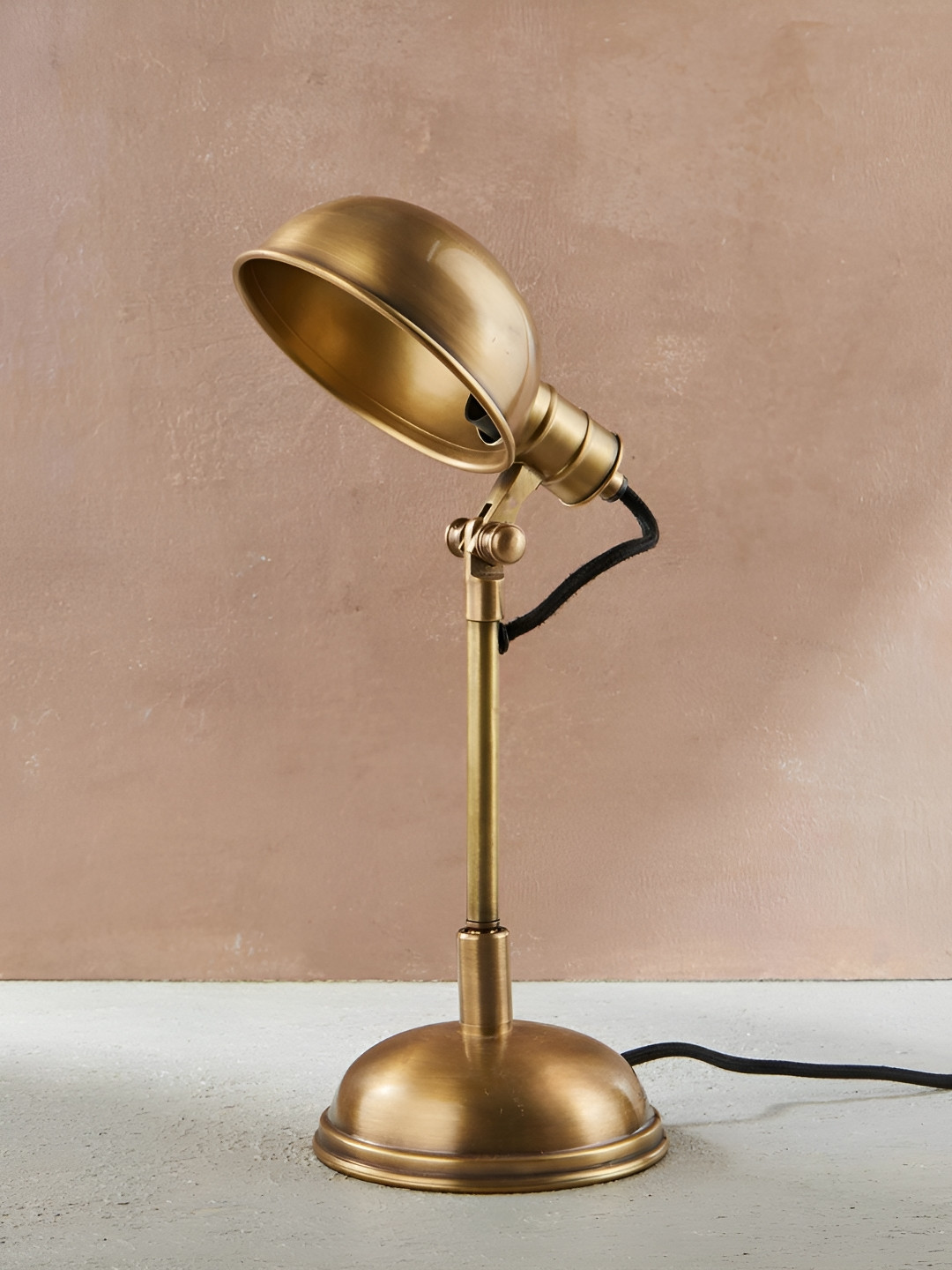 Fabindia Laksh Bronze-Toned Metal Table Lamp