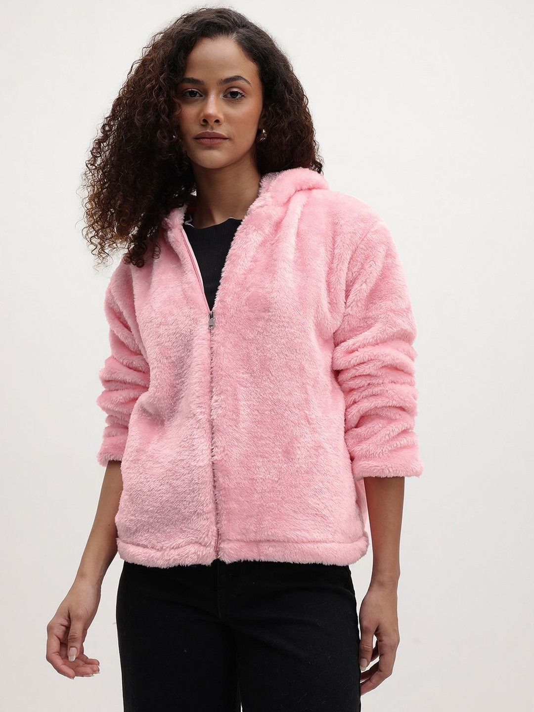 Roadster Women Pink Wool Sporty Jacket
