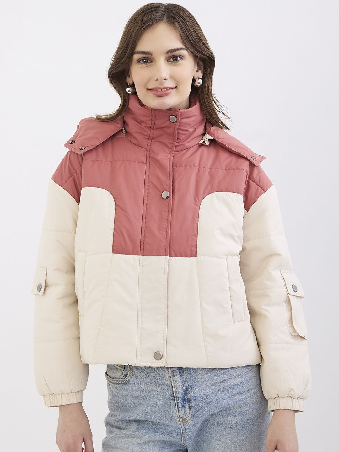 SPYKAR Women Red Nylon Jackets