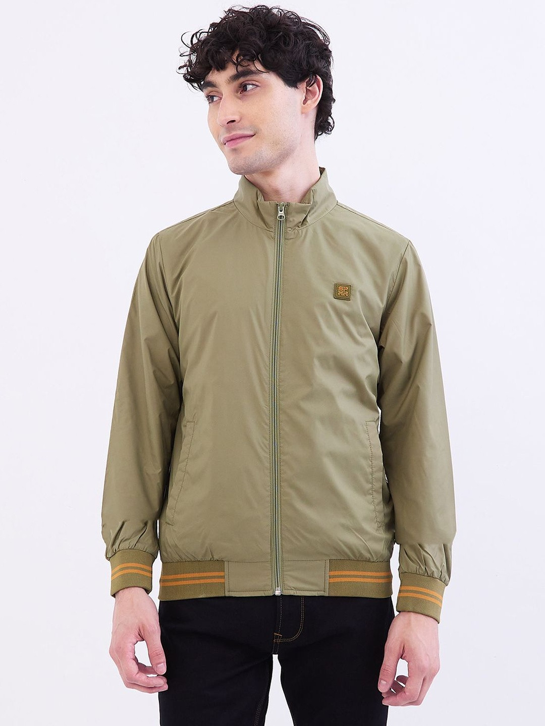 SPYKAR Men Green Polyester Jackets