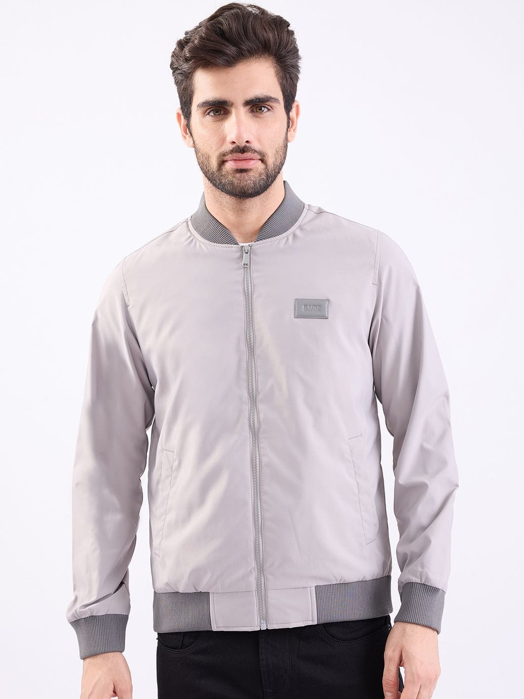 SPYKAR Men Grey Polyester Jackets