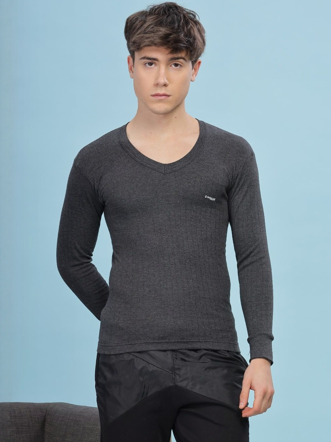 Dollar Men V-Neck Wintercare Thermal Top