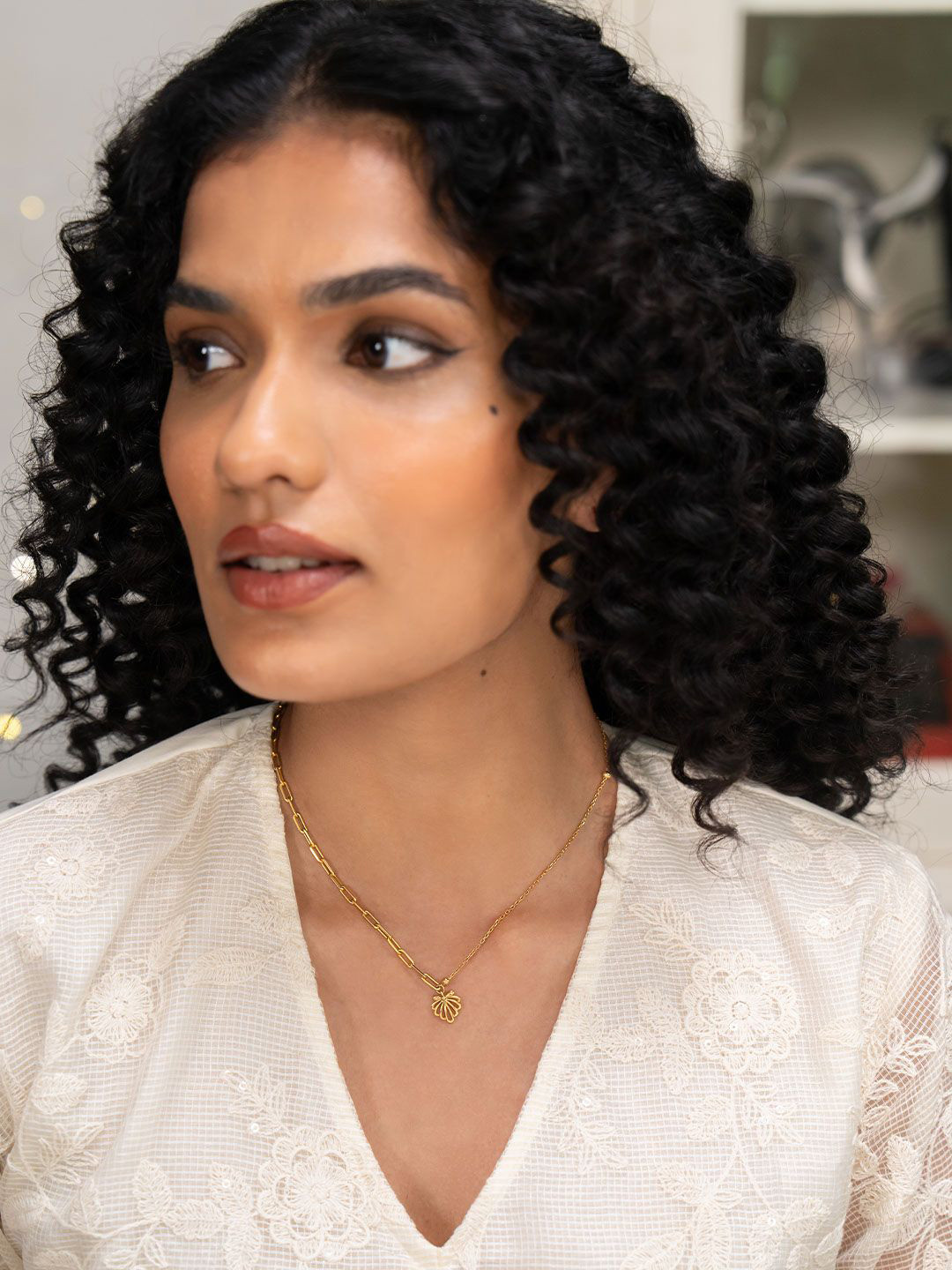 SHAYA 925 Sterling Silver Gold-Plated Fight Song Chain