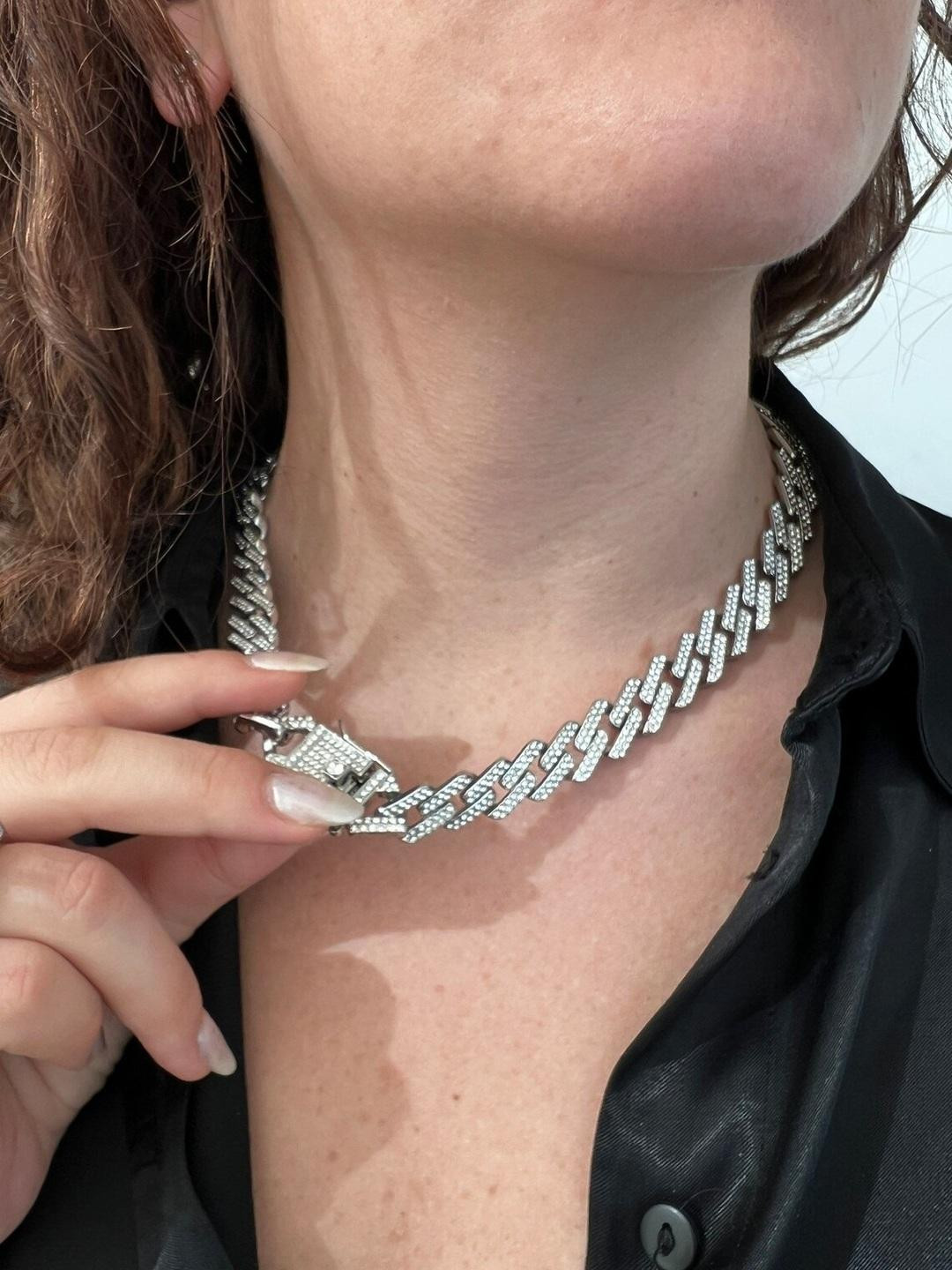 Samna Handicrafts Brass Silver-Plated Chain