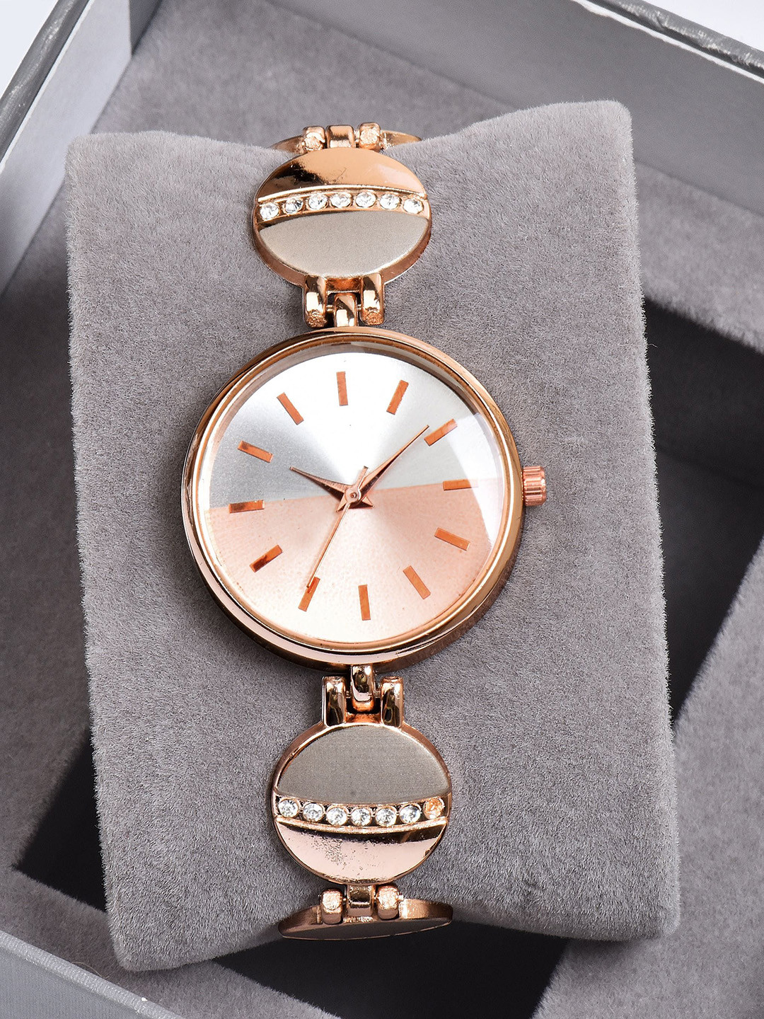SWADESI STUFF Women Bracelet Style Straps Analogue Watch W188 ROSEGOLD 9