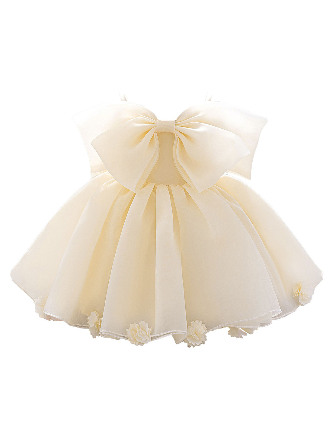 StyleCast x Revolte Girls Strapless Applique Fit & Flare Midi Dress