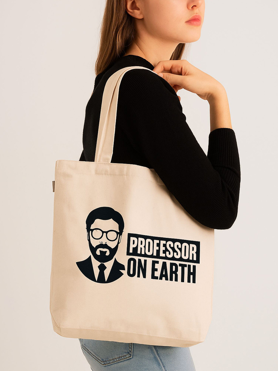 the sack co Printed Oversized Bucket Tote Bag