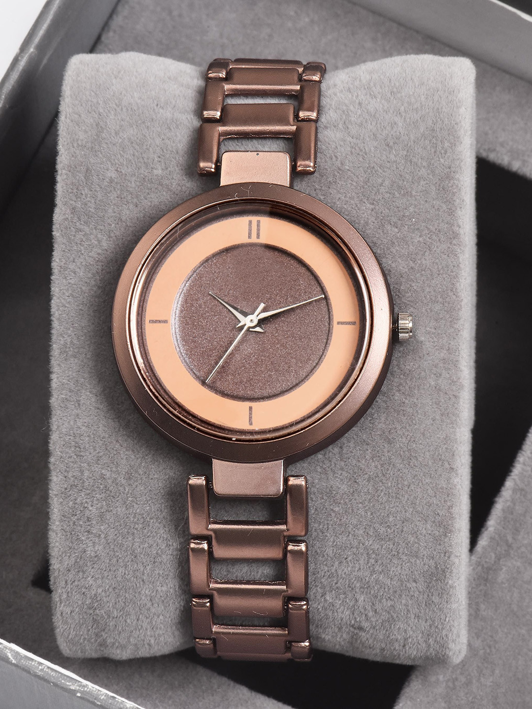 SWADESI STUFF Women Dial & Straps Analogue Watch W312 BROWN