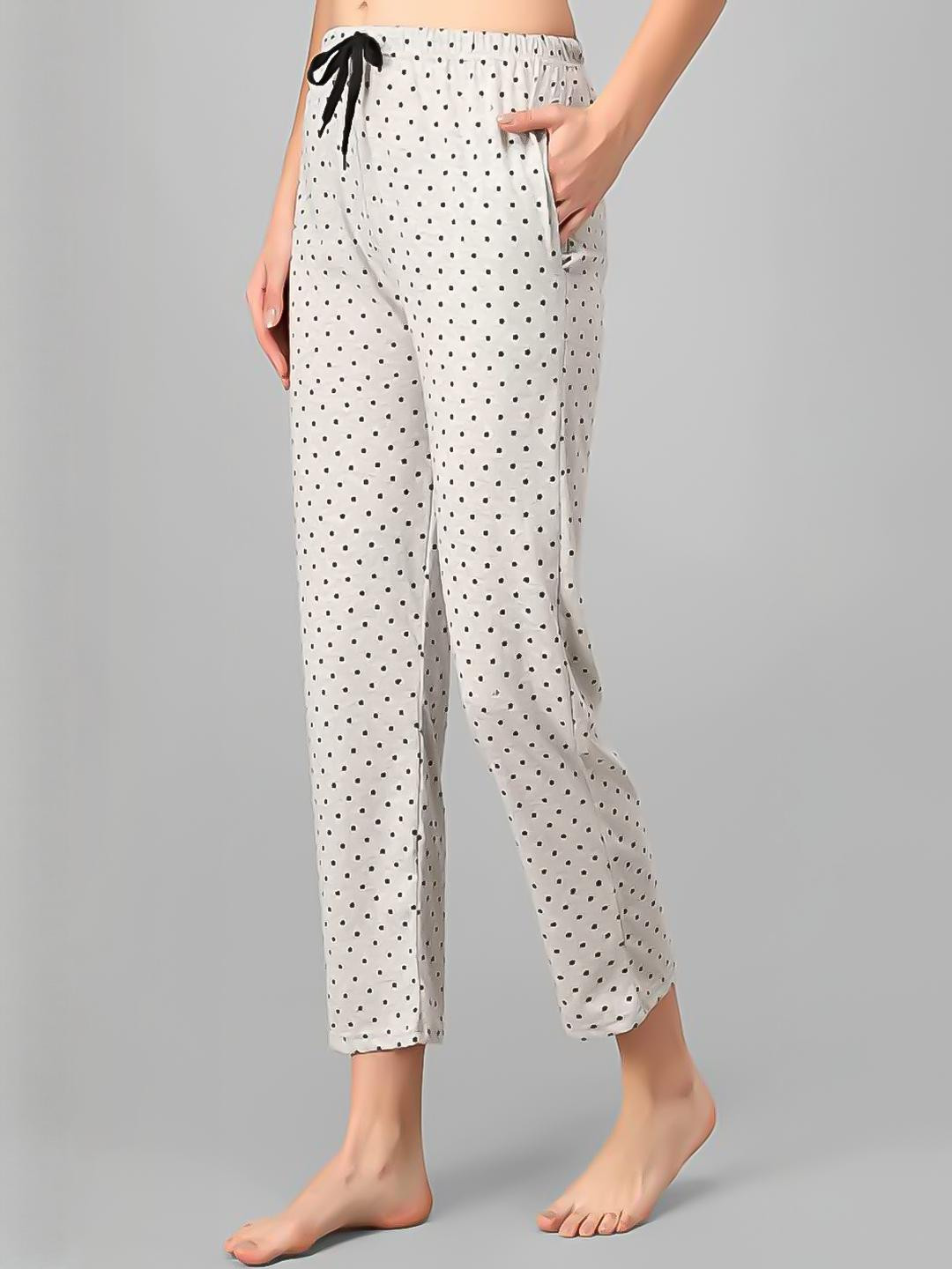 FIT N FAME Women Pack of 3 Printed Relaxed Fit Cotton Pyjamas