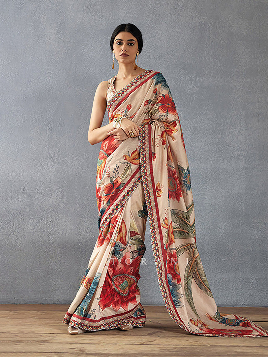 Mitera Woven Beige Designer Banarasi Silk Saree