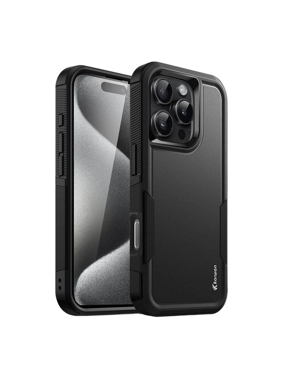 Karwan iPhone 16 Pro Max Rugged Dual Layer Back Case