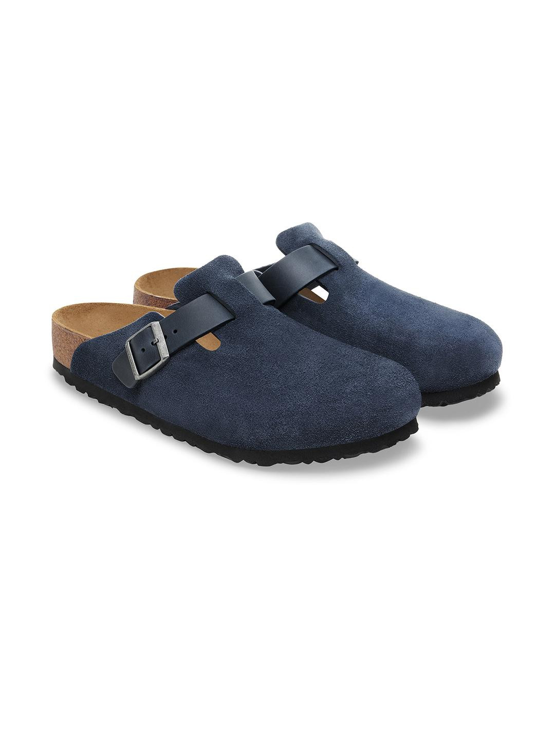 Birkenstock Men Blue Casual Slip-On Clogs