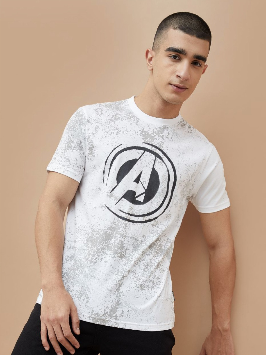 Fame Forever by Lifestyle Avengers Printed Round Neck Cotton Regular Fit T-shirt