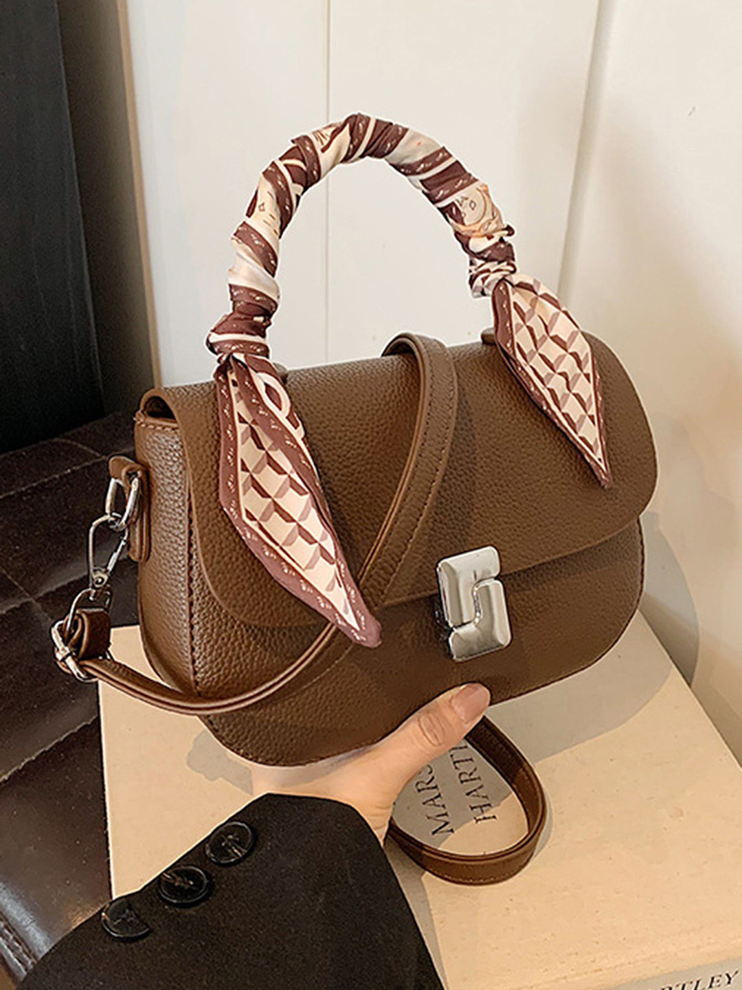 LULU & SKY Textured Crossbody Sling Bag