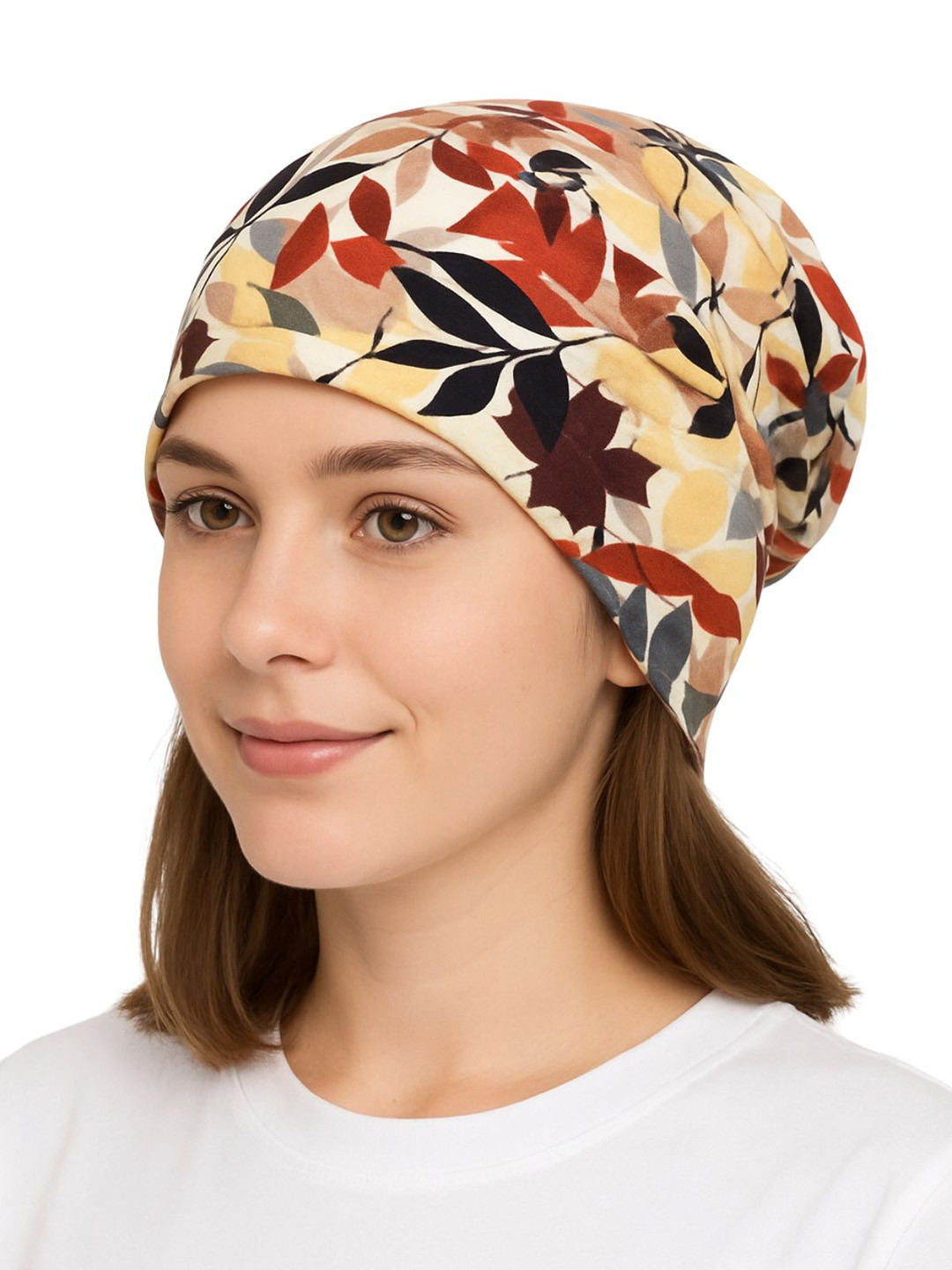 YOUSTYLO Unisex Printed Cotton Beanie Cap