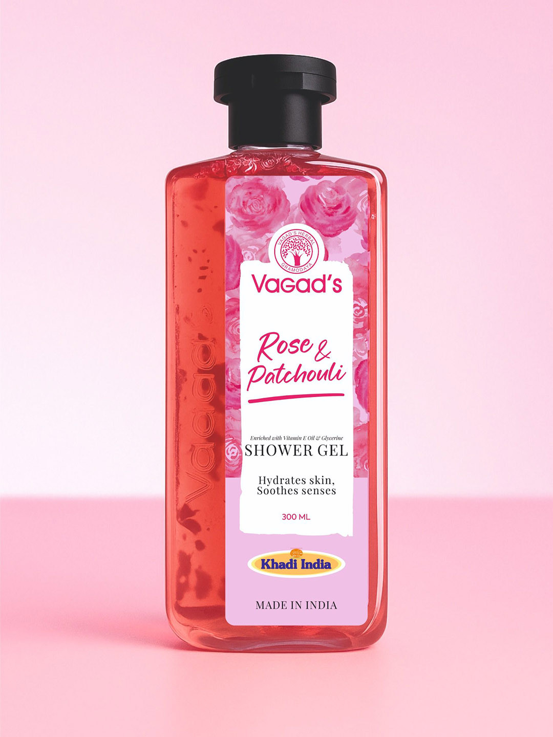 Vagads Rose & Patchouli Shower Gel With Vitamin E - 300 ml