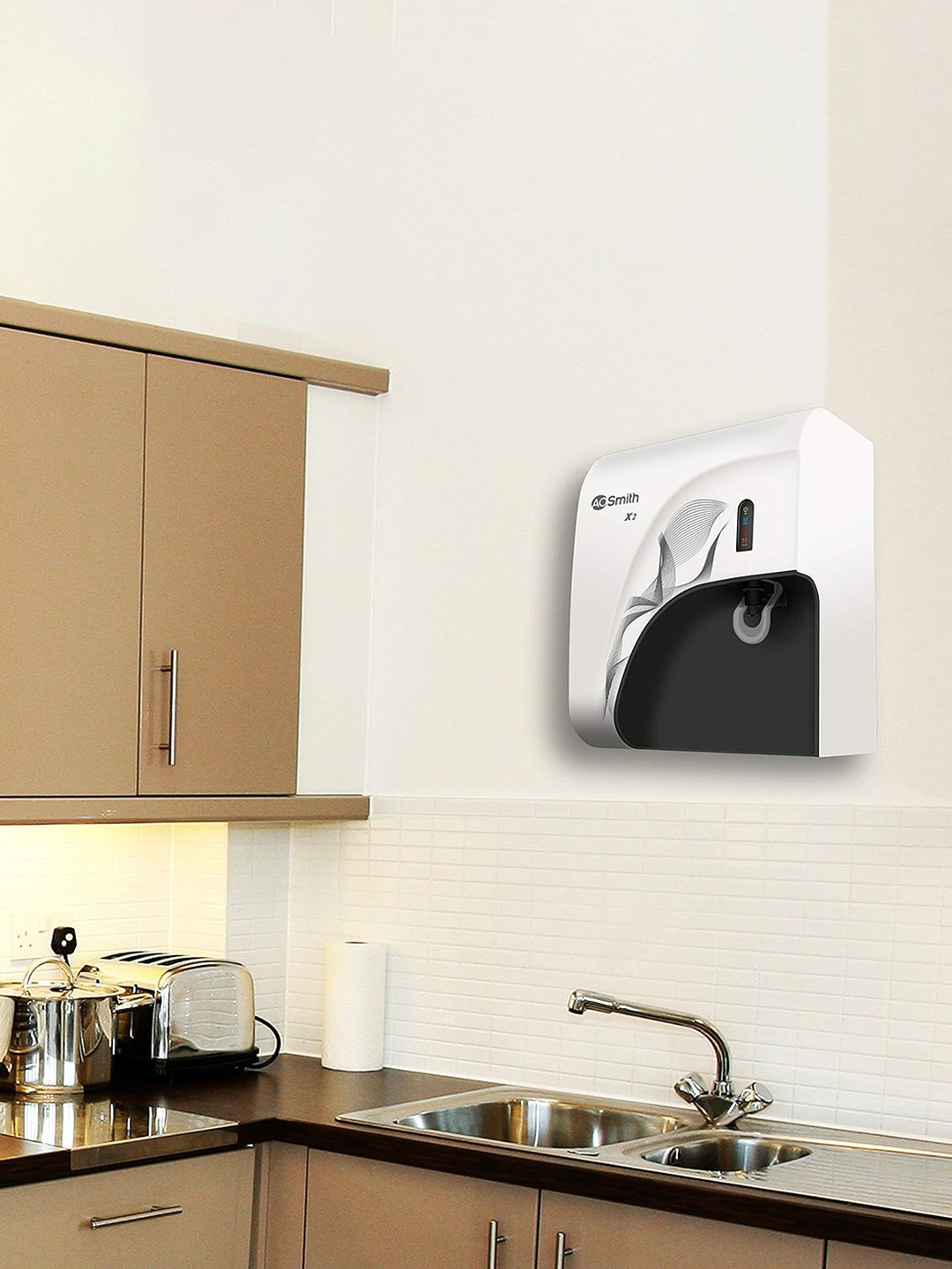 AO Smith X2 Black & White UV UltraViolet + UF Water Purifier - 5 L