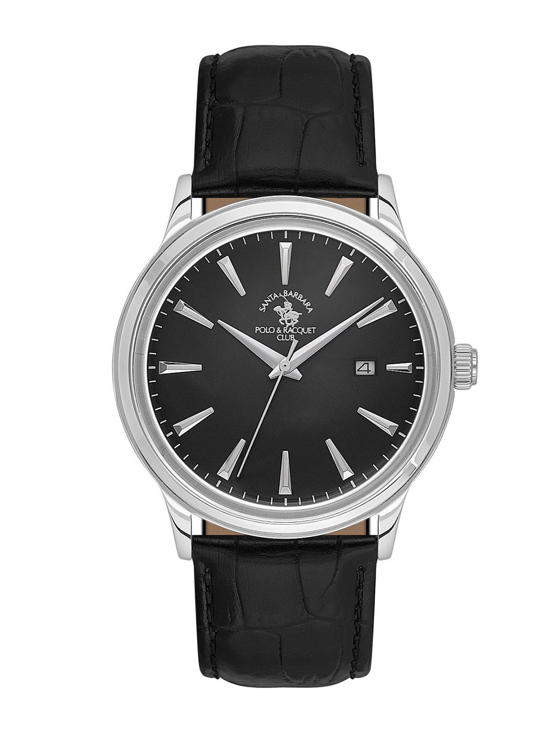 SANTA BARBARA POLO & RACQUET CLUB Men Dial & Leather Straps Analogue Watch SB.4.10022-2