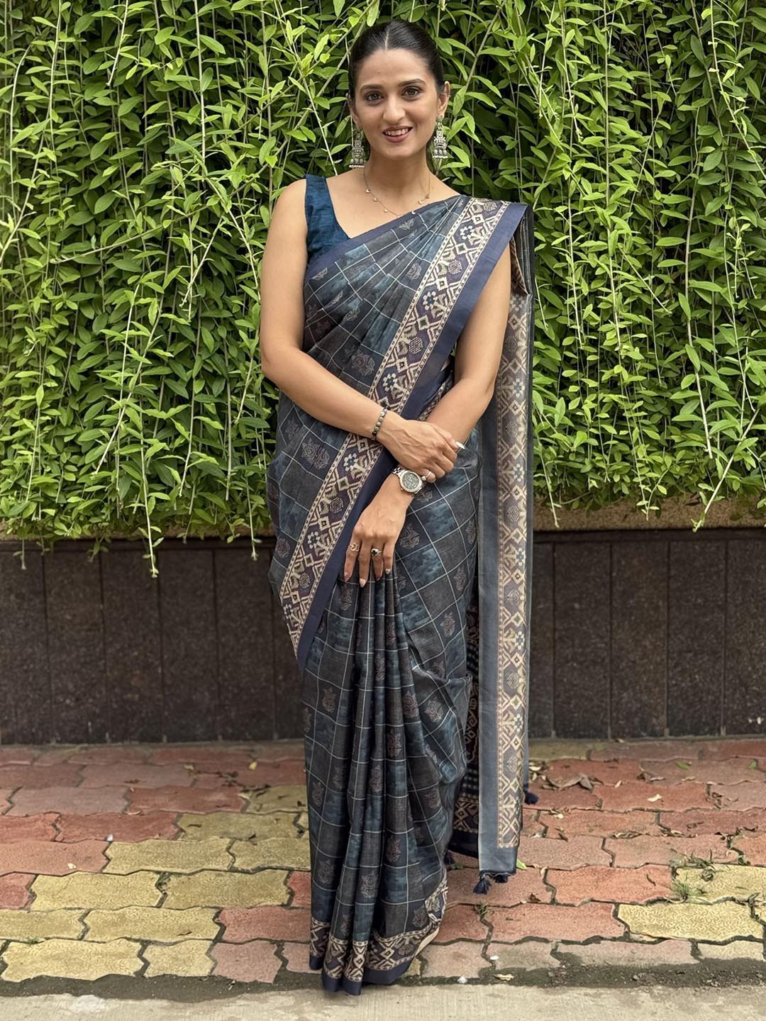 ETHNIC TODAY Woven Design Ethnic Motifs Sarees