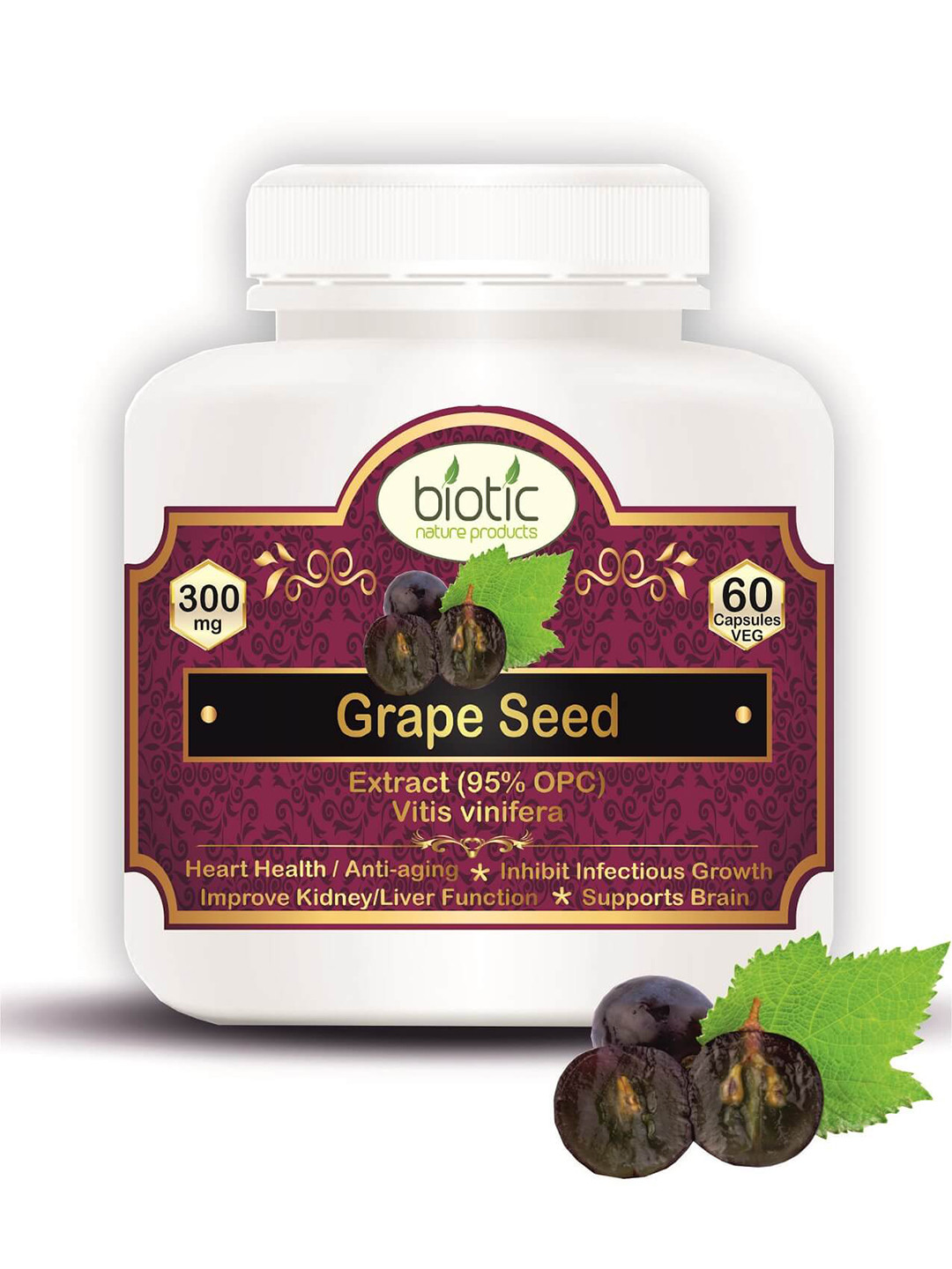 Biotic Grape Seed Capsules 60Nos