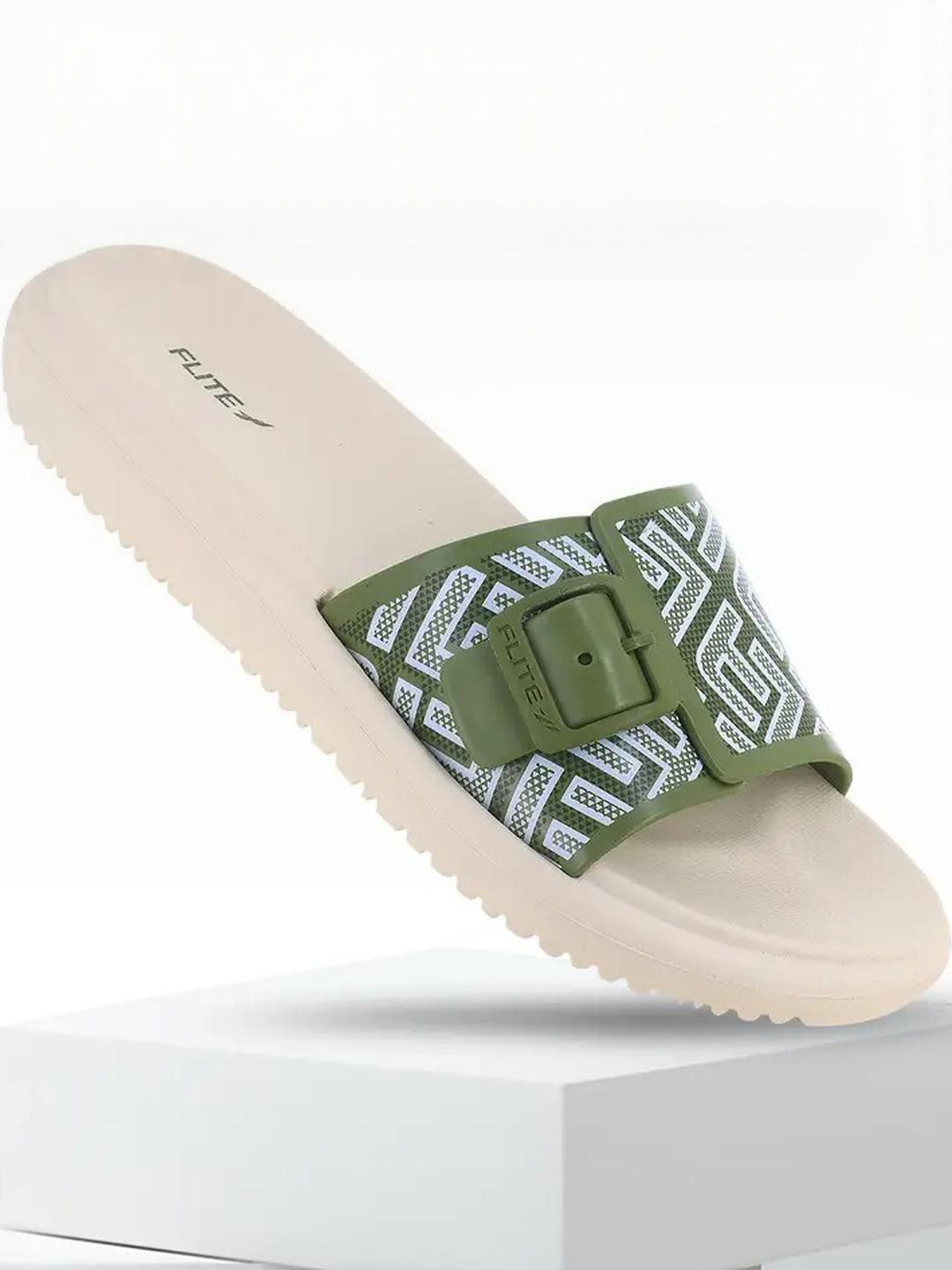 FLITE Women White Rubber Flip Flops
