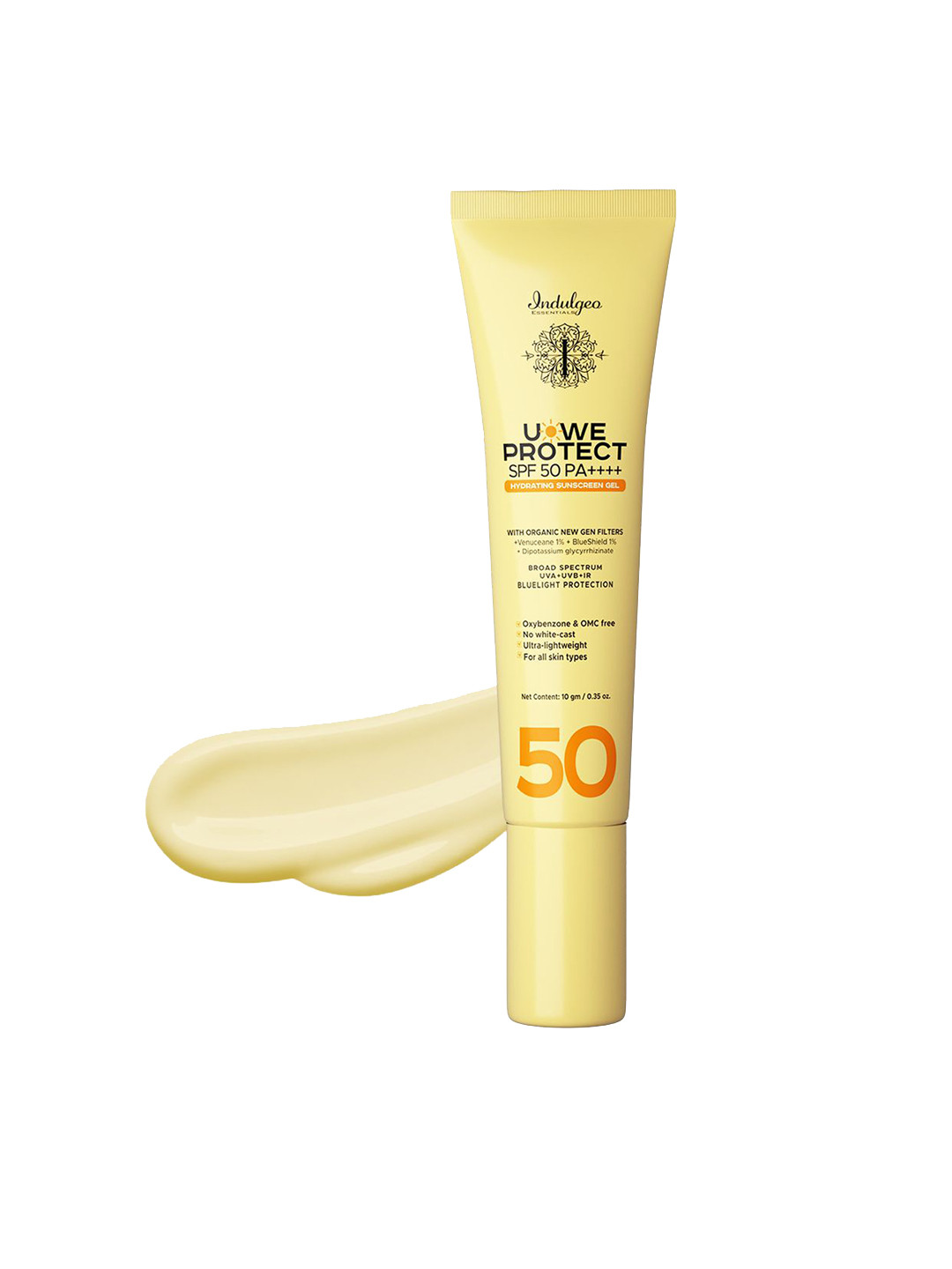 Indulgeo Essentials U-We Protect Ultra Light Spf 50 Pa++++ Sunscreen Gel - 10 g
