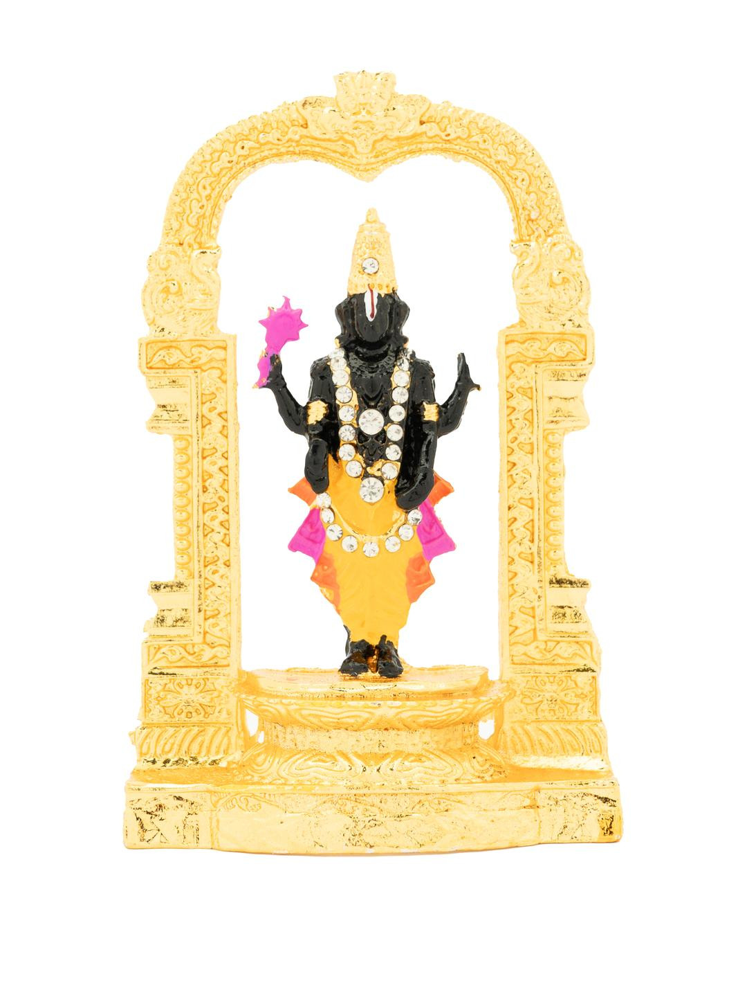 Kulin Gold-Toned Lord Trirupati Balaji Showpiece