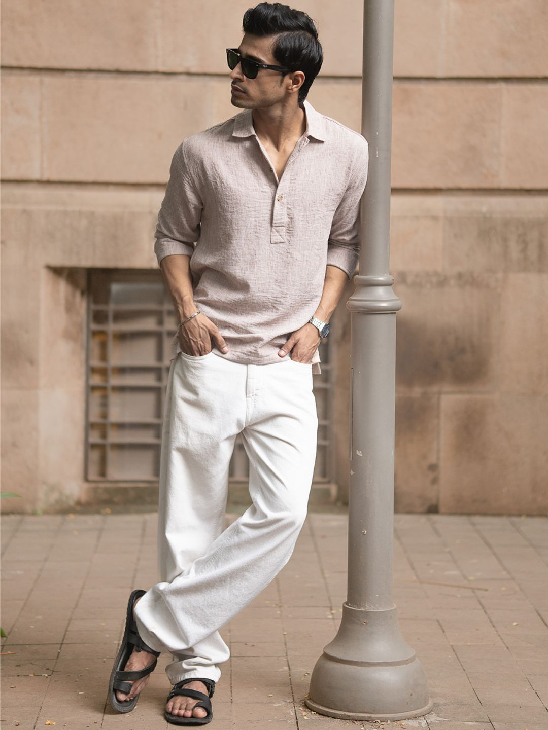 Powerlook SS25 Spread Collar Casual Shirt