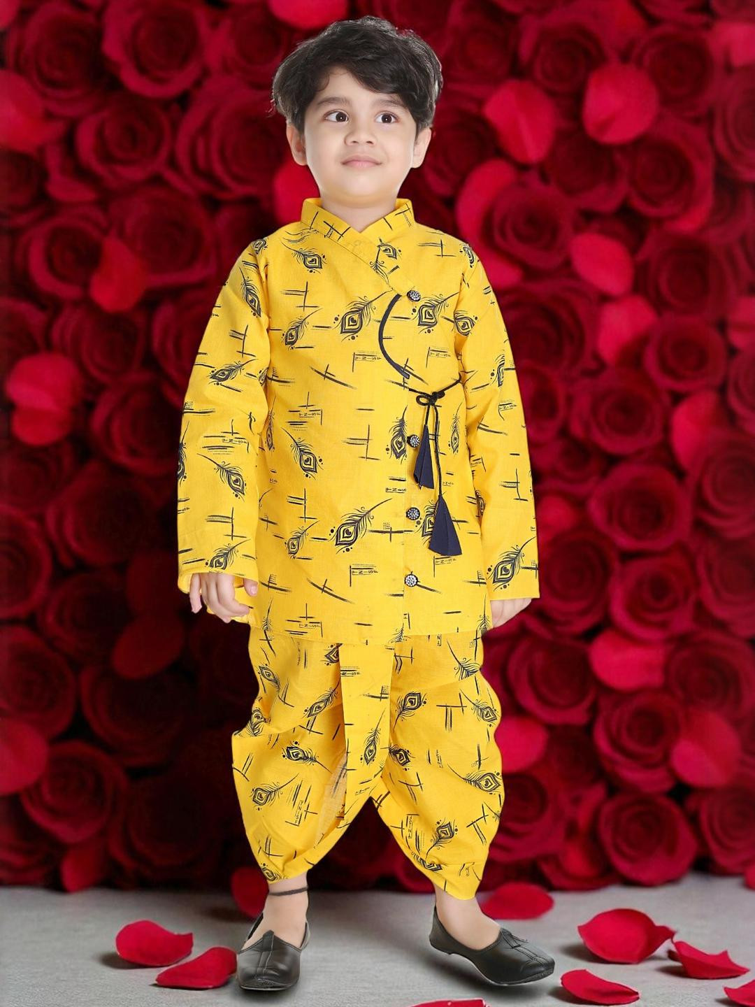 Smuktar garments Boy Kurta & Dhoti Set