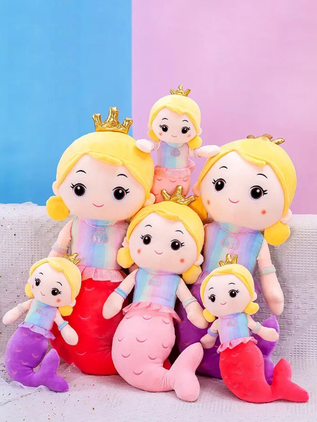 CuddleNest Girls Charming Mermaid Soft Toys and Dolls