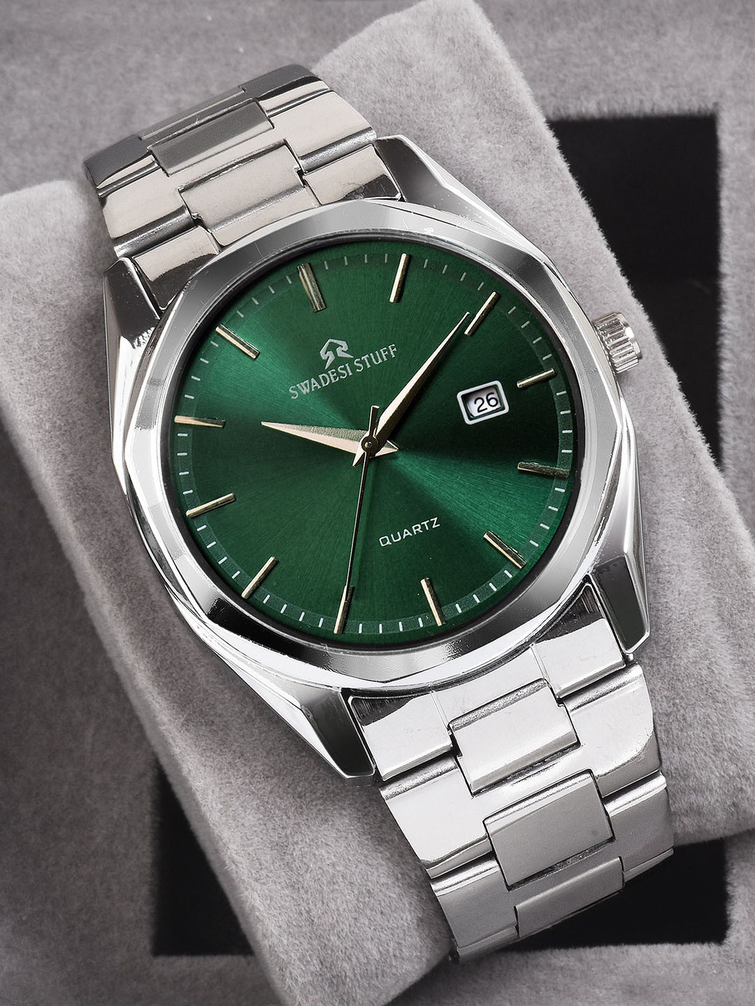 SWADESI STUFF Men Analogue Watch SDS 169 GREEN 9