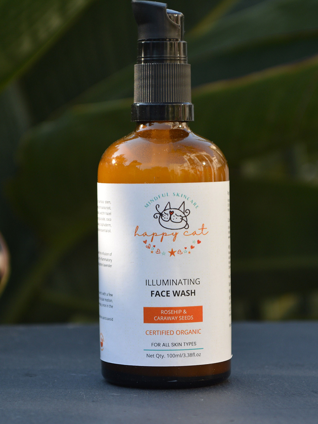 HAPPY CAT Illuminating Face Wash With Rosehip & Caraway Seeds- 100 ml