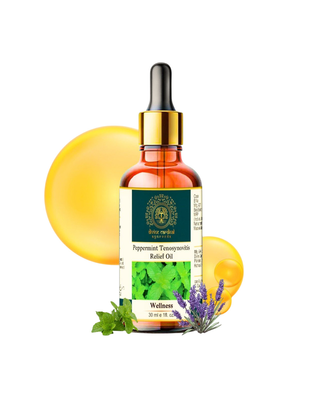 Divine cardinal Peppermint Tenosynovitis Relief Oil- 30 ml