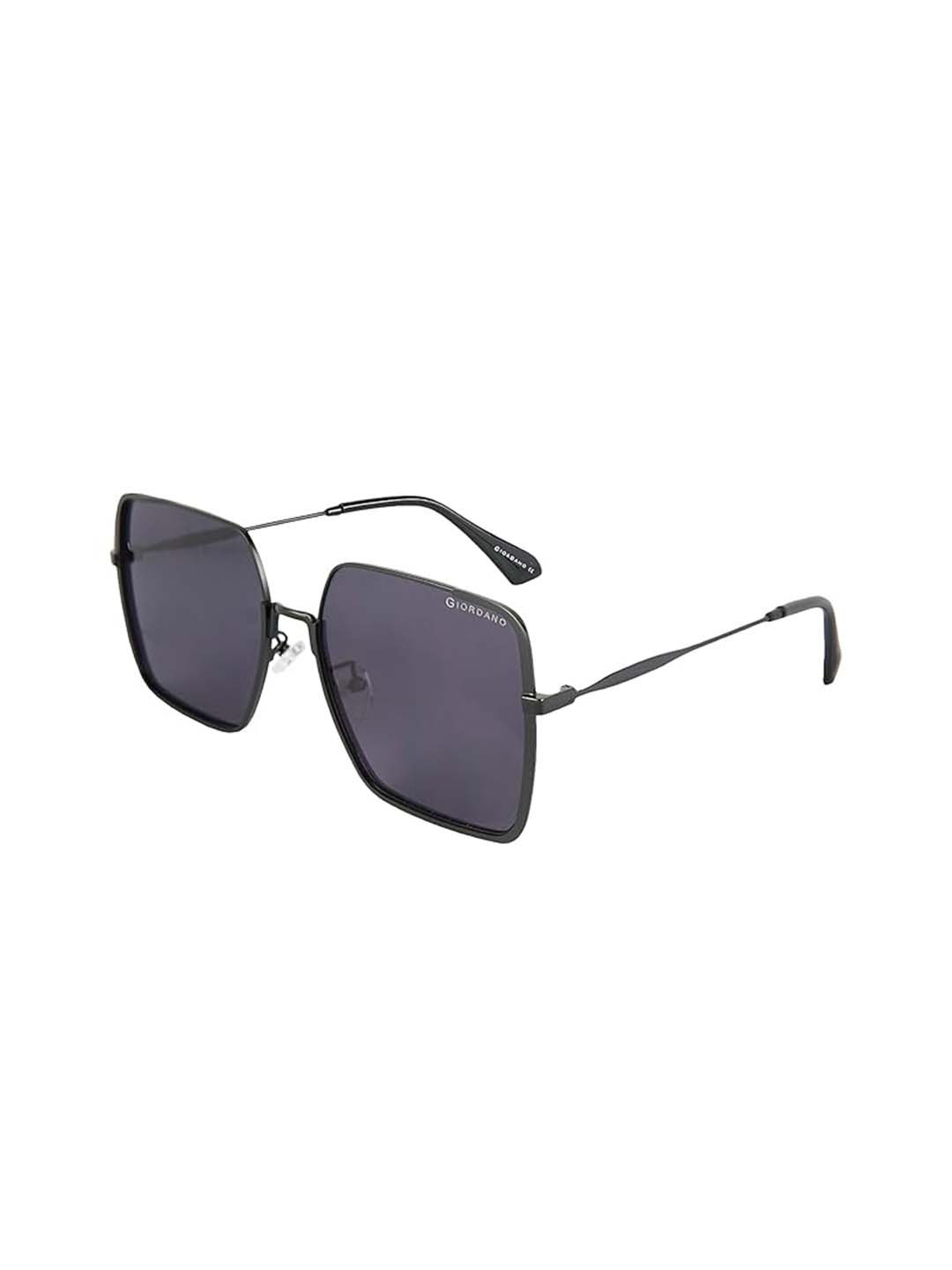 GIORDANO Women Black Lens & Black Square Sunglasses with GA90295C001 TA