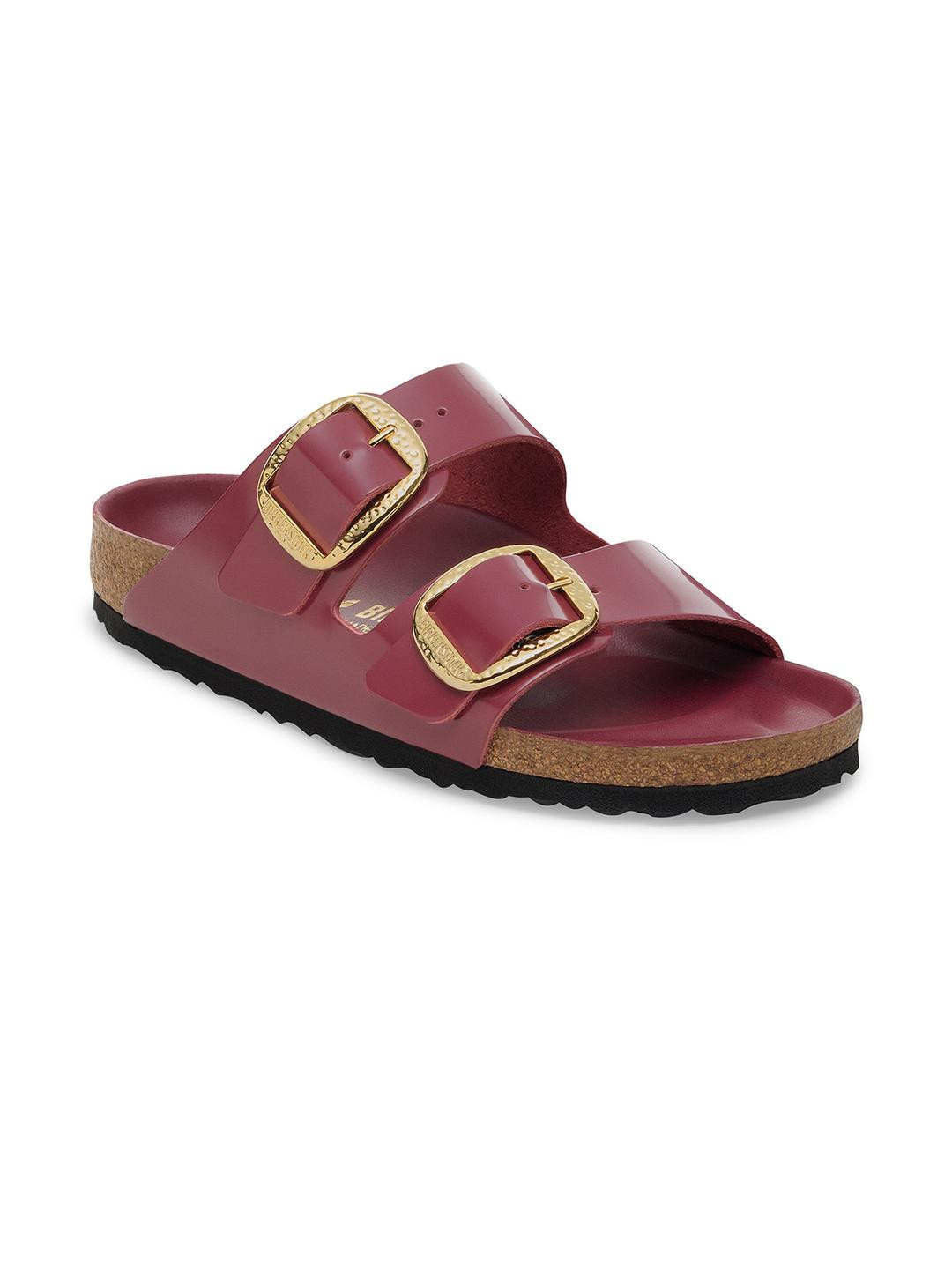 Birkenstock Women Red Casual Slip-On Comfort Sandals